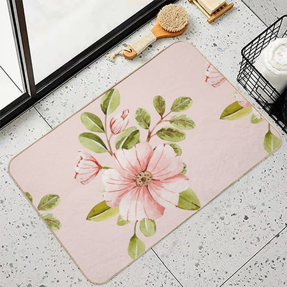 Coquette Floral  Repositionable Bath Mat