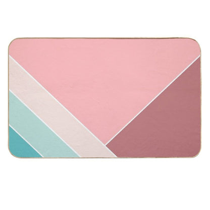 Cotton Candy Trendy Summer Home Pattern  Fade-Resistant Bath Mat