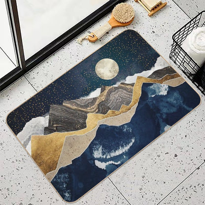 Midnight Winter  High-Traffic Bath Mat