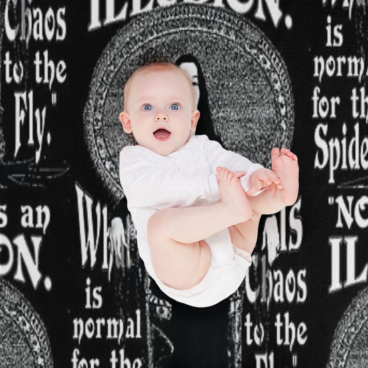 Morticia Addams-Normal Is An Illusion... Anti-pilling Throw Blanket