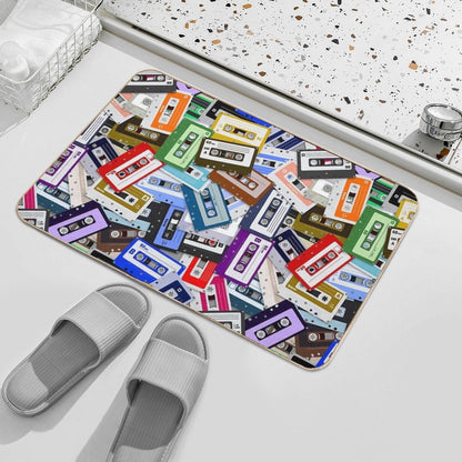 Retro Music  Toxin-Free Bath Mat