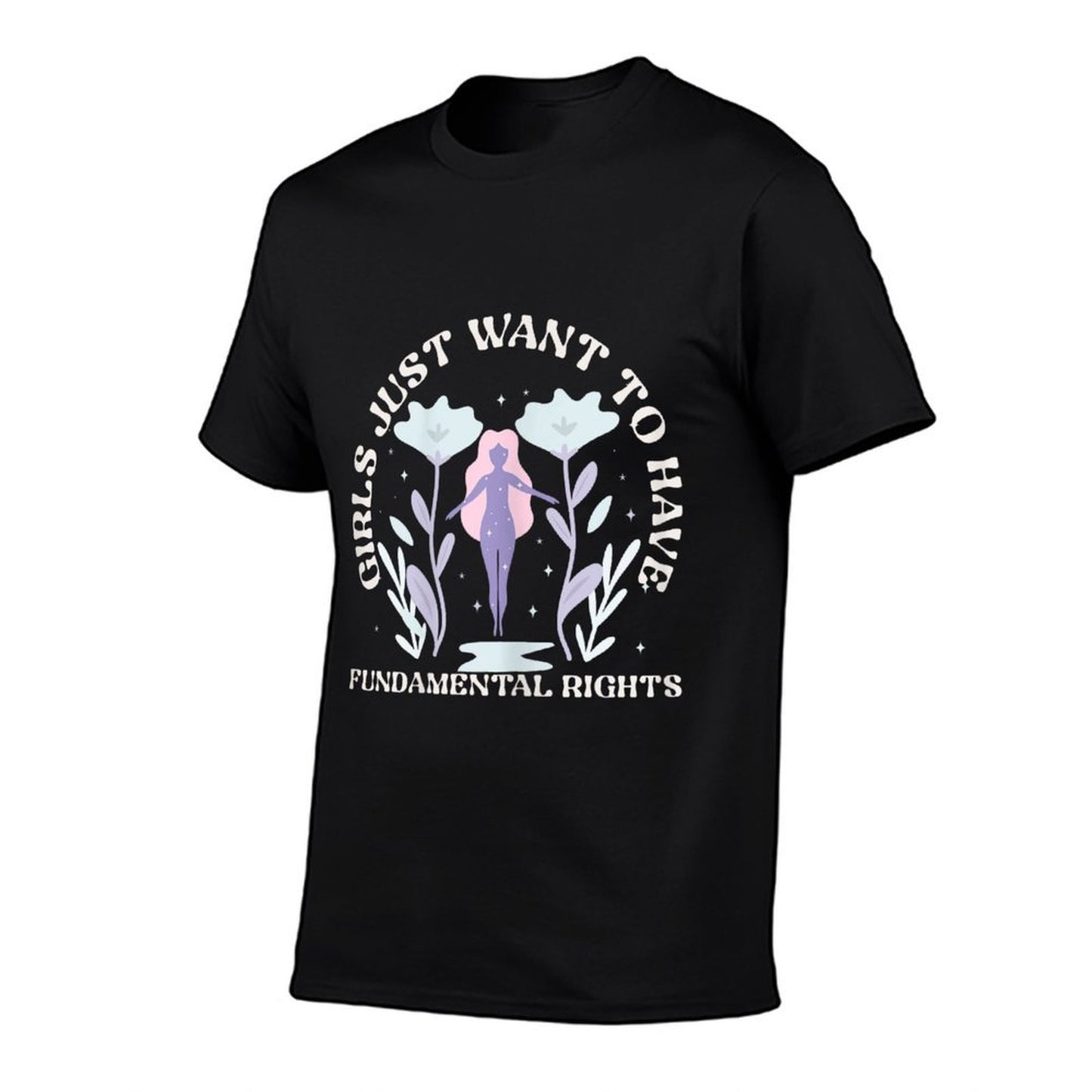 Girls Just Want to Have Fundamental Rights  Rolled Sleeves T-Shirt