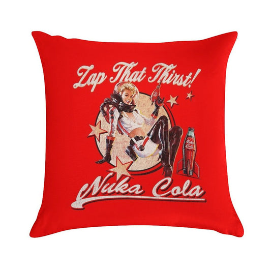 Nuka Pinup Girl Worn-Out Dks Soft Durable Construction Throw Pillow