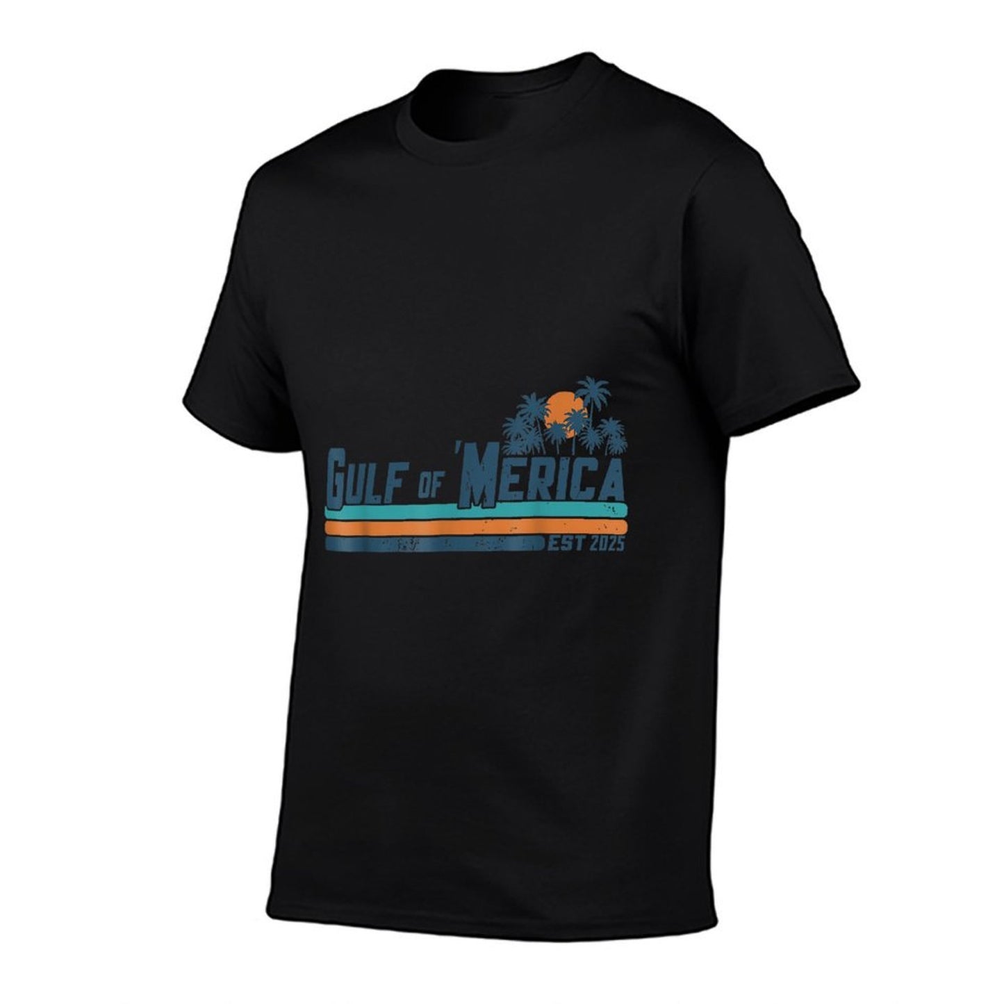 Retro Gulf Of 'Merica Est 2025 American Gulf USA 4th of July  Moisture-wicking T-Shirt