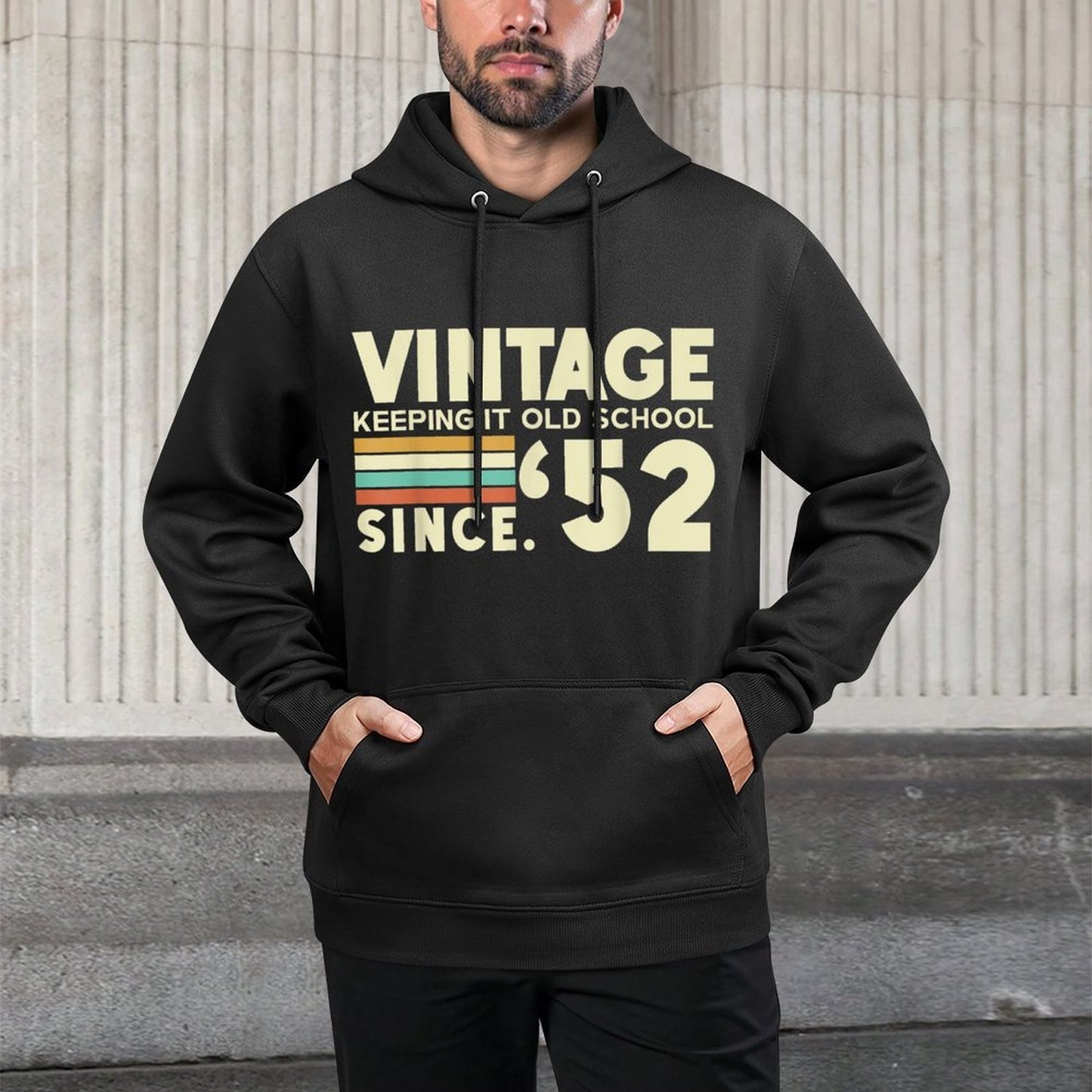 70th Birthday T Shirt Keeping It Old School Since 1952 Colorfast Hoodie