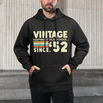 70th Birthday T Shirt Keeping It Old School Since 1952 Colorfast Hoodie