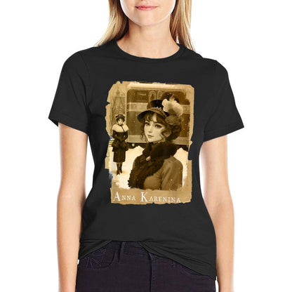 Anna Karenina Leo Tolstoy  Oversized Silhouette T-Shirt