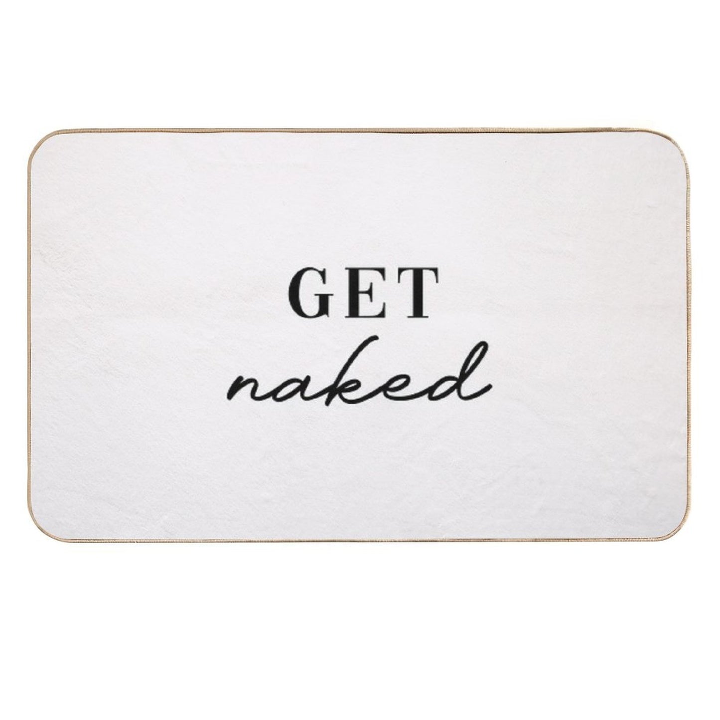 Get Naked Artwork  Long-Lasting Bath Mat
