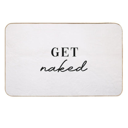 Get Naked Artwork  Long-Lasting Bath Mat