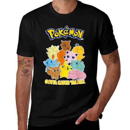 Pokémon Group Shot Gotta Catch 'Em All Cute Poster  Relaxed-fit T-Shirt