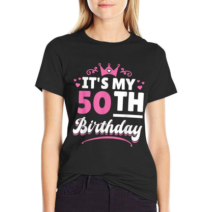 50 Years Woman It's My 50th Birthday  Vintage-inspired T-Shirt