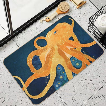 Octopus Dream  Easy Maintenance Bath Mat
