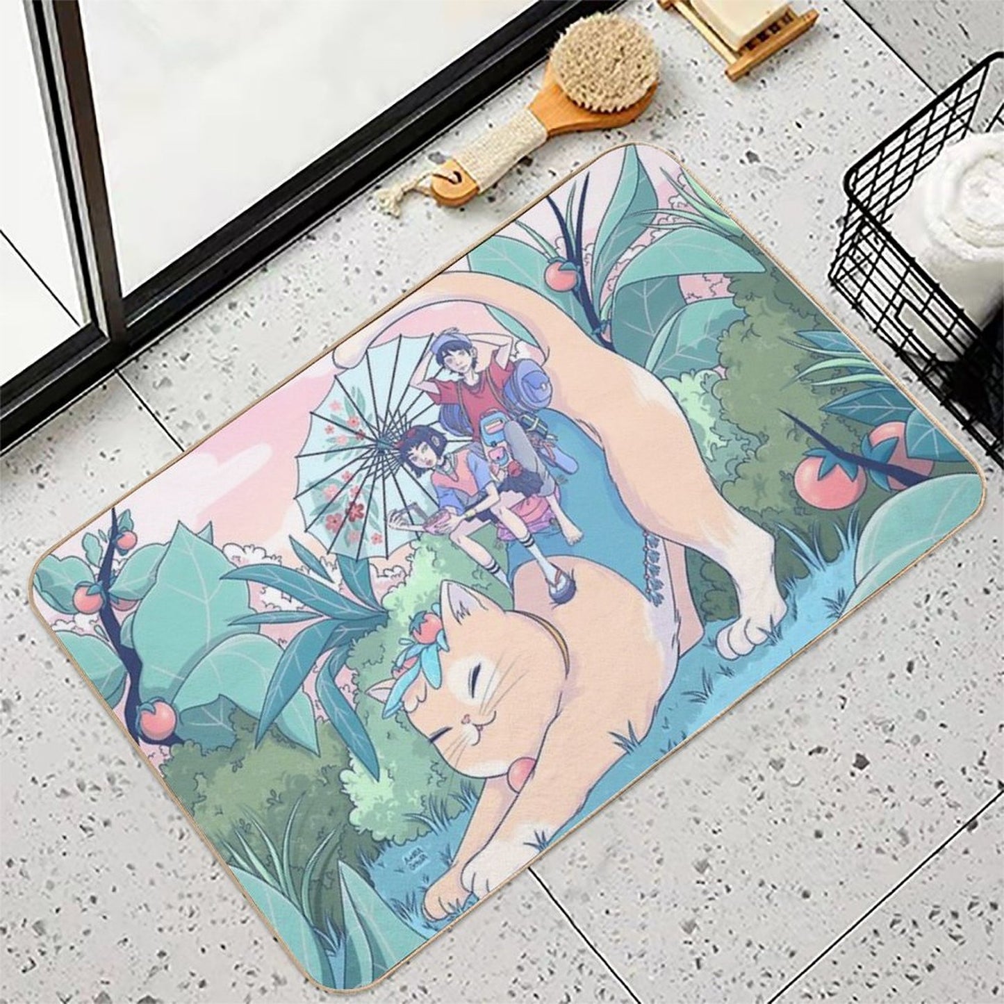 Maneki-neko  Multi-Purpose Bath Mat