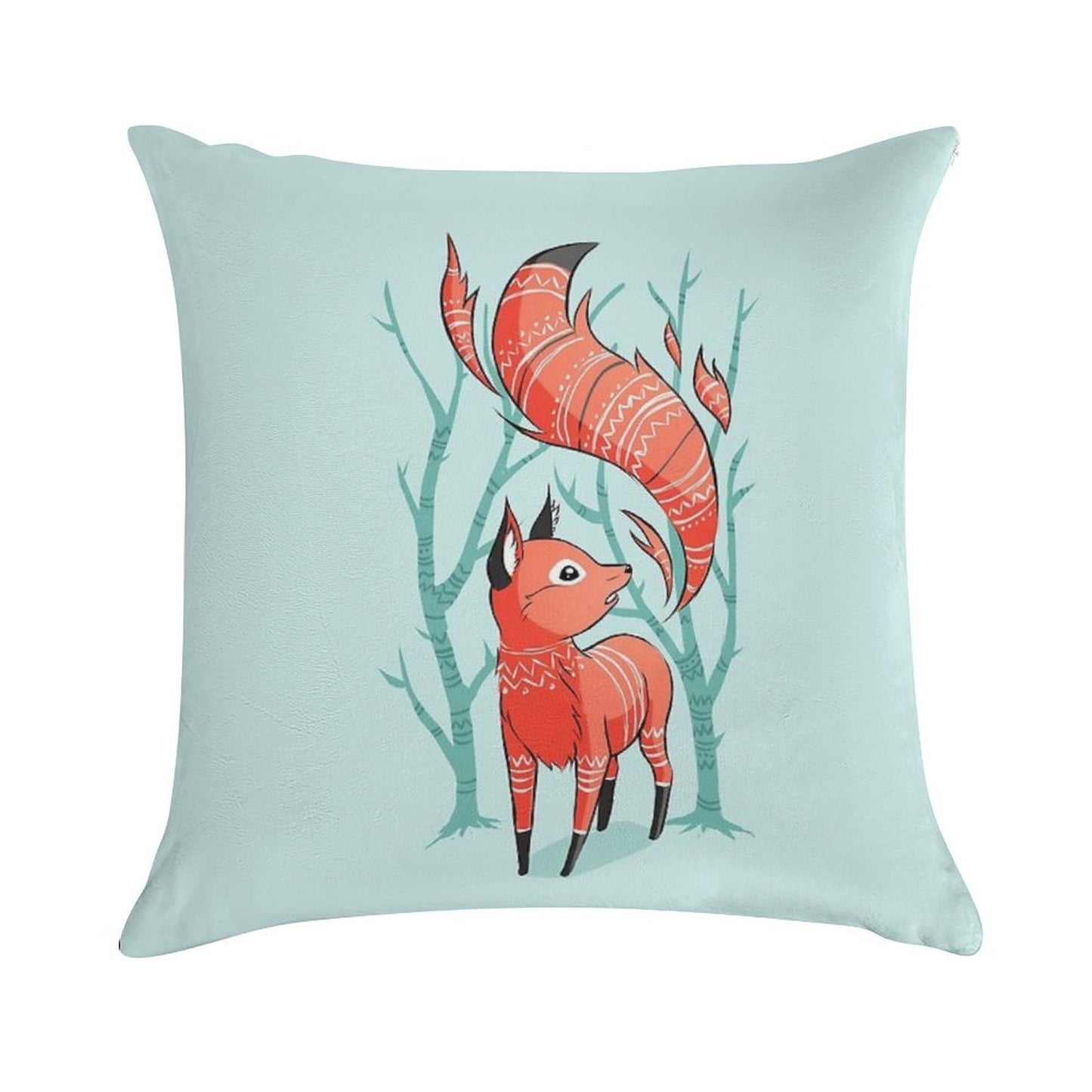 Winter Fox Soft Durable Construction Throw Pillow