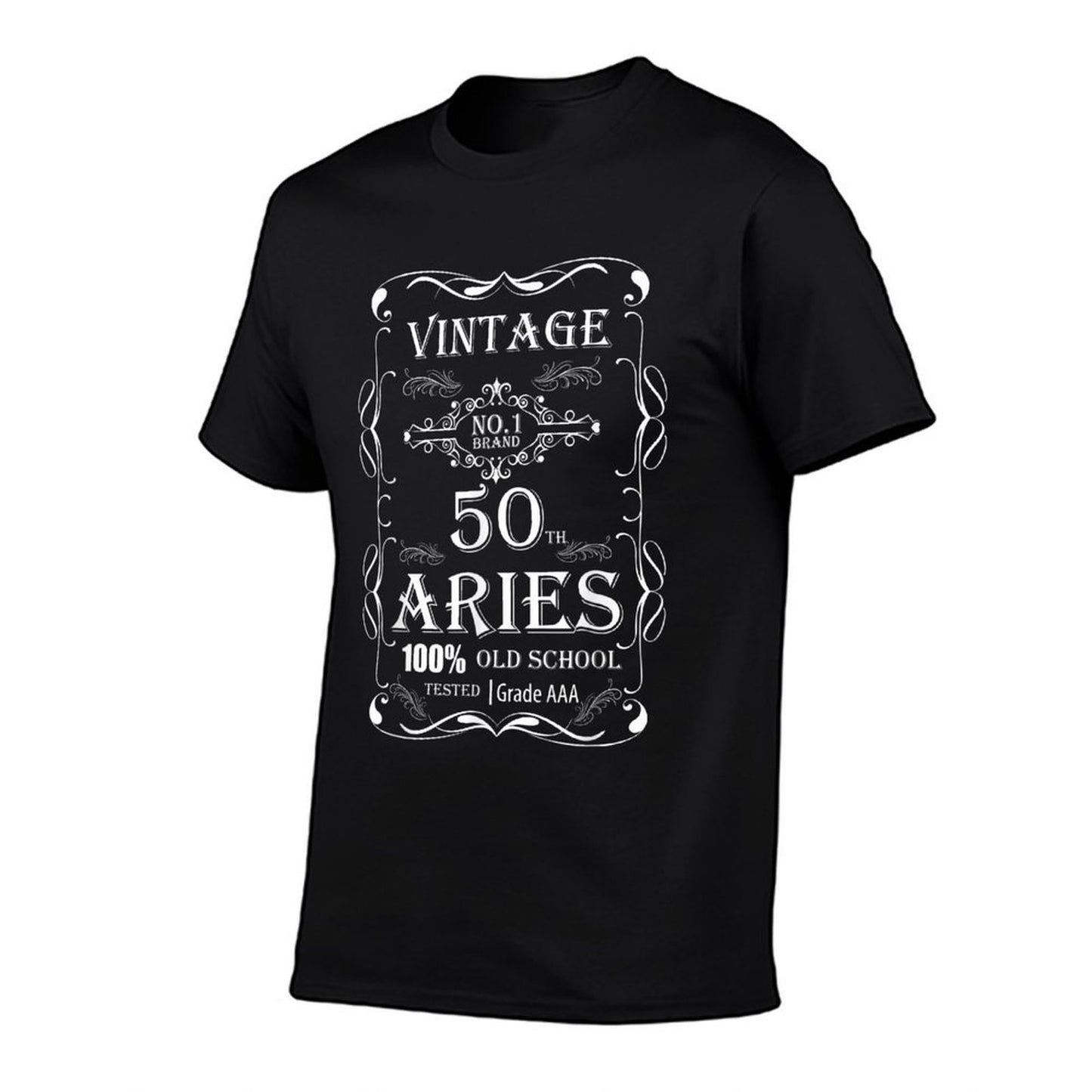 Vintage 50th Birthday - Aries  High-quality Stitching T-Shirt