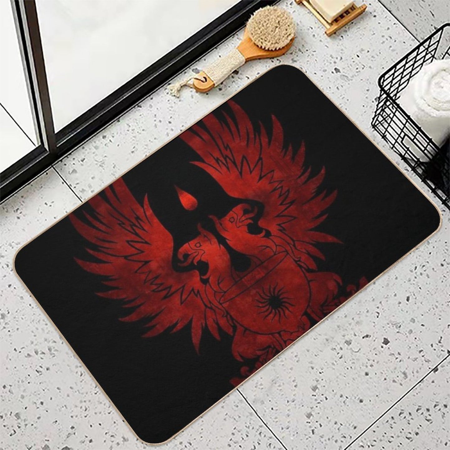 Dragon Age Grey Warden Red  Toxin-Free Bath Mat