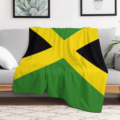 Jamaica Flag Quick-dry Throw Blanket