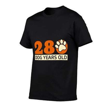 280 Dog Years Old Funny 40th Birthday Gifts Dogs Lover  Slim-fit Cut T-Shirt
