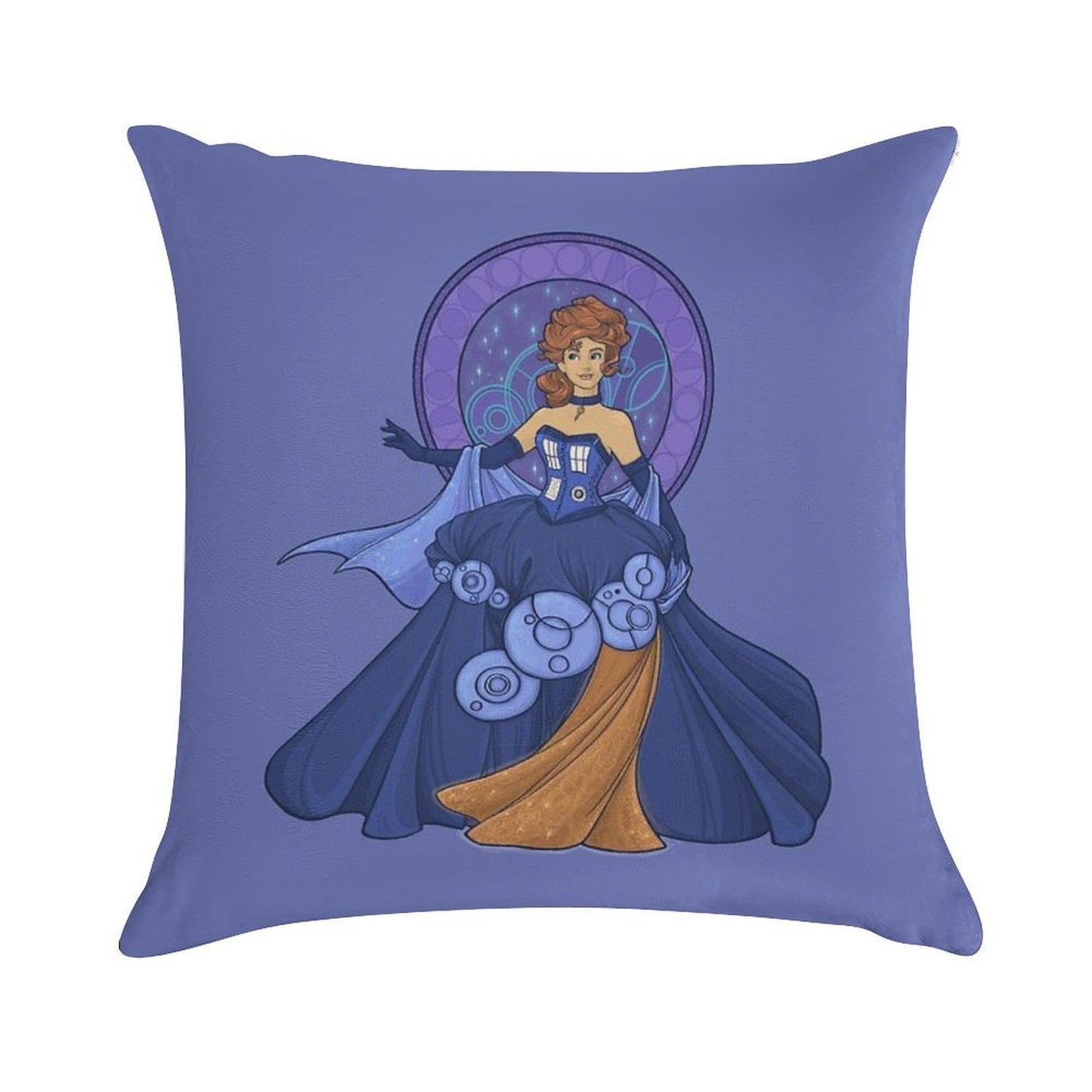 Gallifreyan Girl Soft Skin-Friendly Throw Pillow