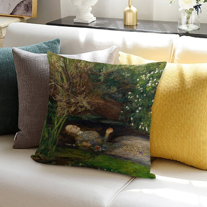 Ophelia - John Everett Millais Soft Style Accent Throw Pillow
