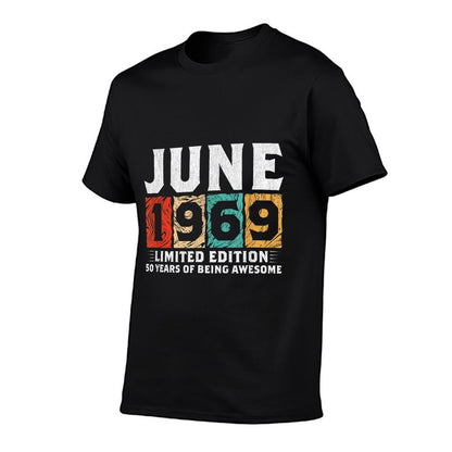 Born June 1969 Limited Edition 50th Birthday Gift  Breathable T-Shirt