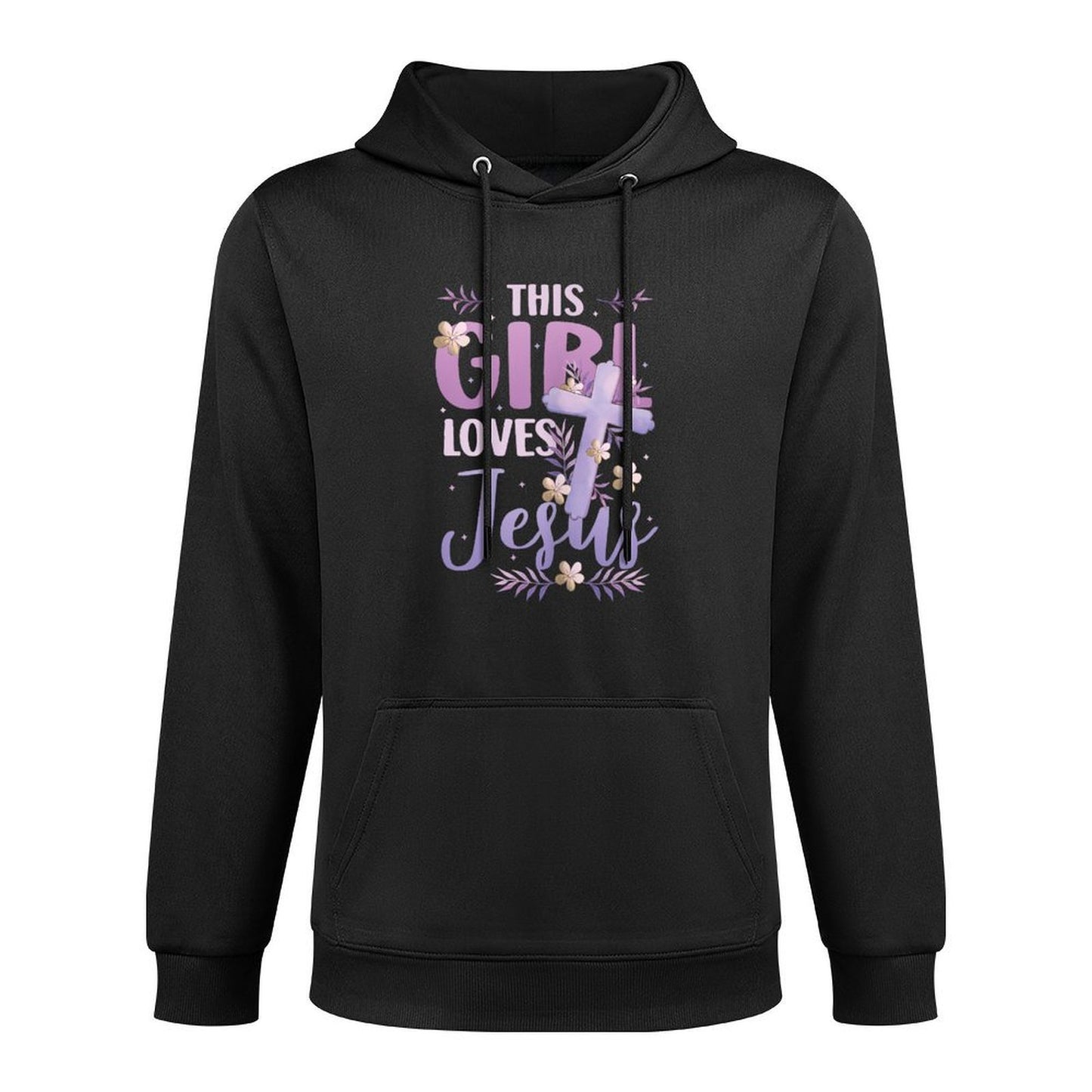 This Girl Loves Jesus Cute Christian Girl Jesus Unisex Design Hoodie