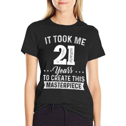 It Took Me 21 Years Masterpiece 21st Birthday 21 Years Old  Slim-fit Cut T-Shirt