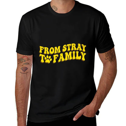 Dog Rescue From Stray To Family Premium  Soft T-Shirt