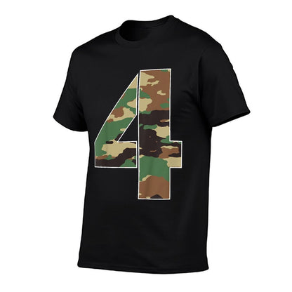 Kids 4 Years Old Boy Army Military 4th Birthday Kids  Odor-resistant T-Shirt