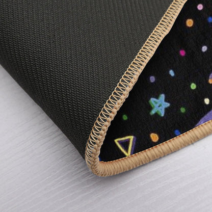 Bowling Worm On A String  Dirt-Trapping Bath Mat