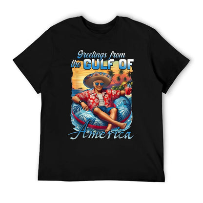 Gulf Of Usa America Trump Greeting from The Patriotic Gulf Vintage-inspired T-Shirt