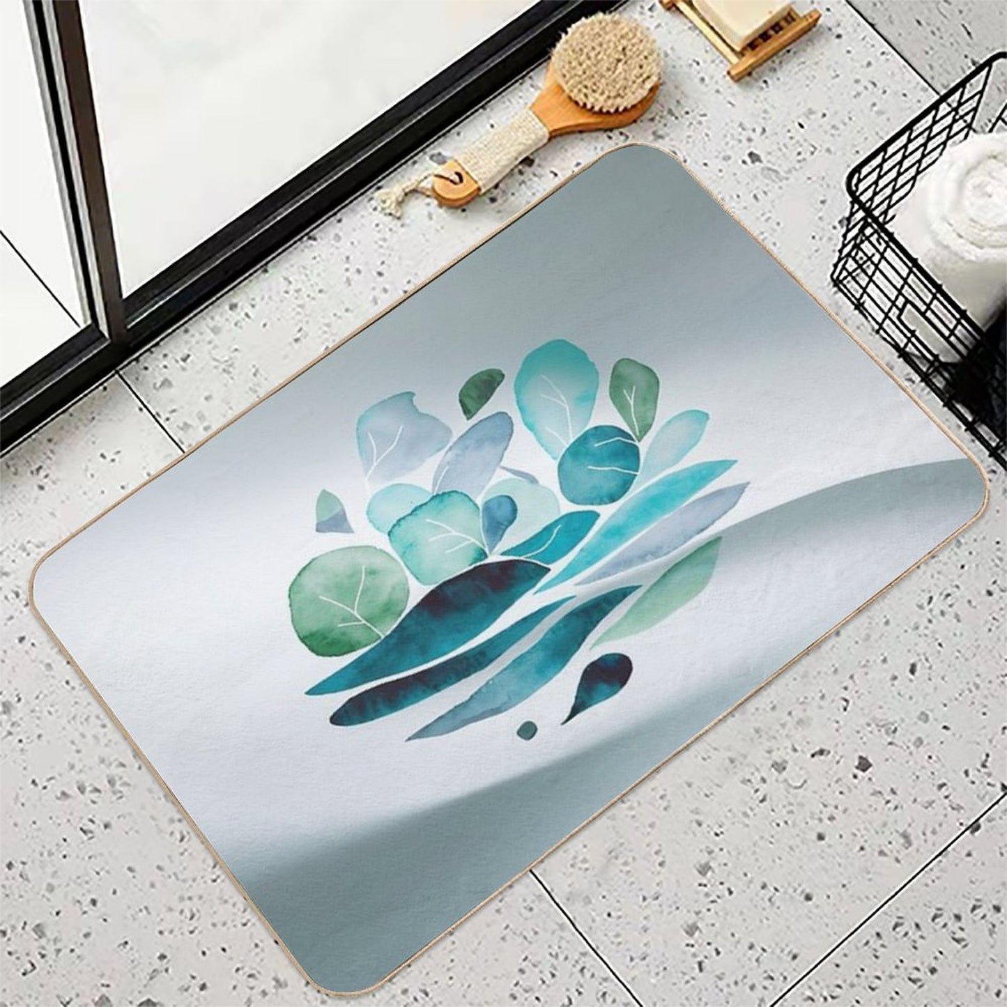 Watercolor Life  Toxin-Free Bath Mat