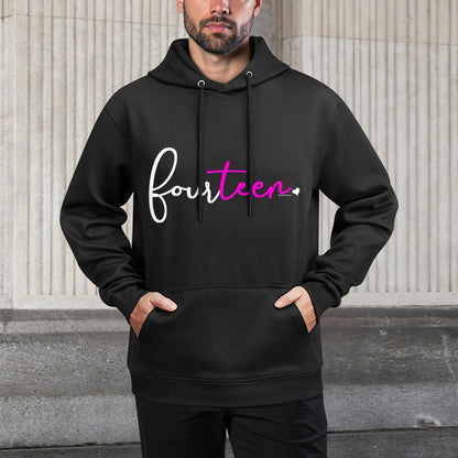 14th Birthday Gifts Fornage Girls Fourteen T Pink All-Day Comfort Hoodie