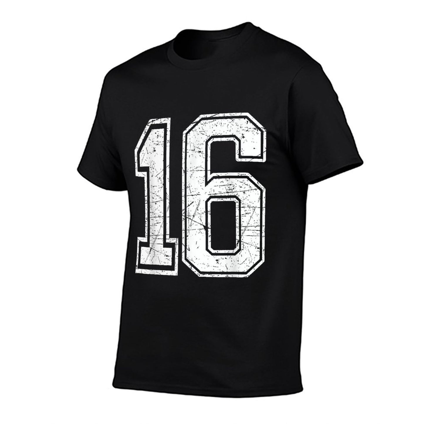 Number 16 Birthday Varsity Sports Team Jersey  Wrinkle-resistant T-Shirt