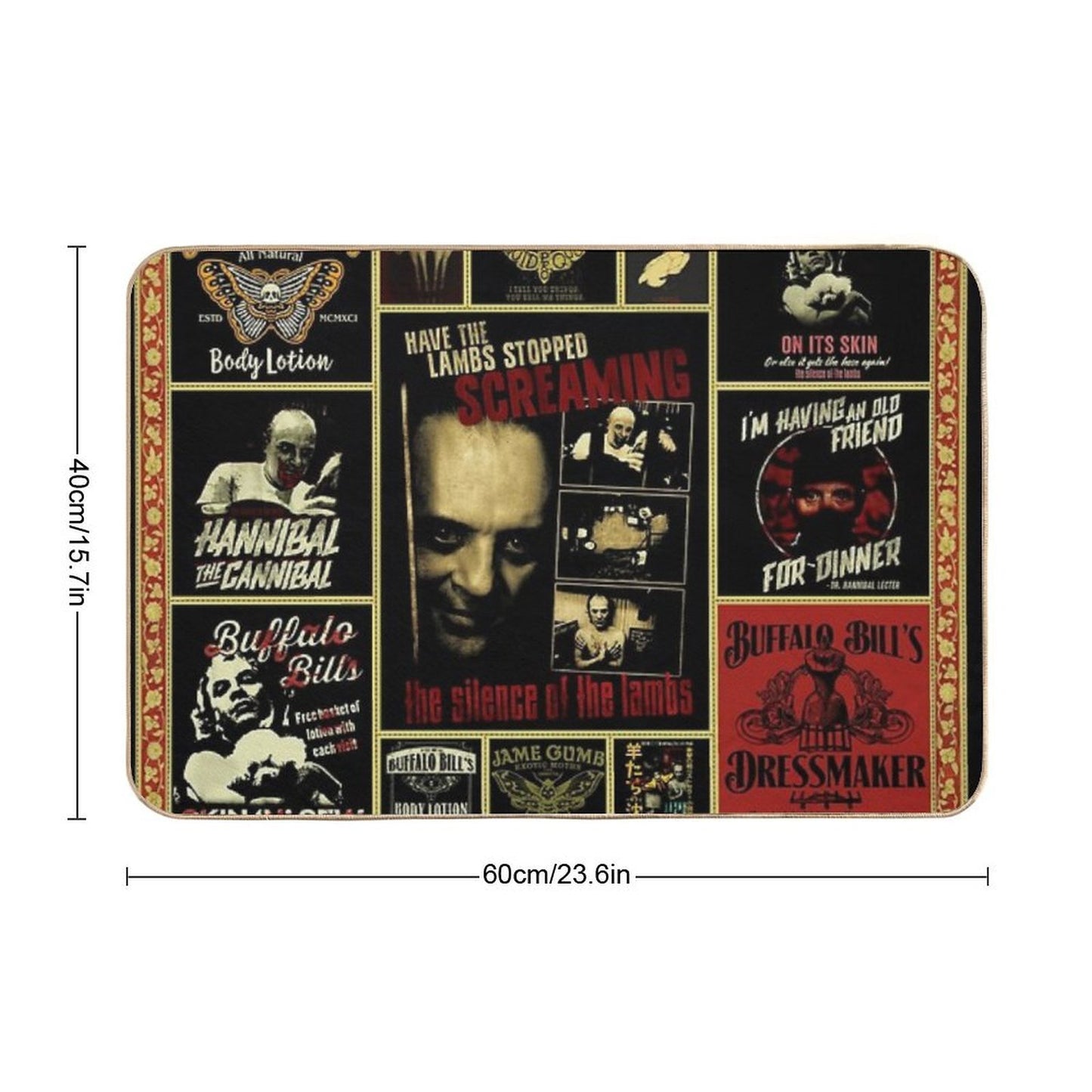 Silence of The Lambs Shirt  Slip-Resistant Bath Mat