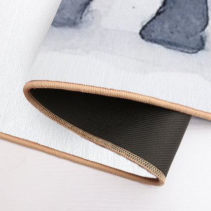 Elephant Watercolor  Rapid-Drying Bath Mat