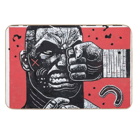 Heavy Hands Graphic by Gian Galang  Long-Lasting Bath Mat