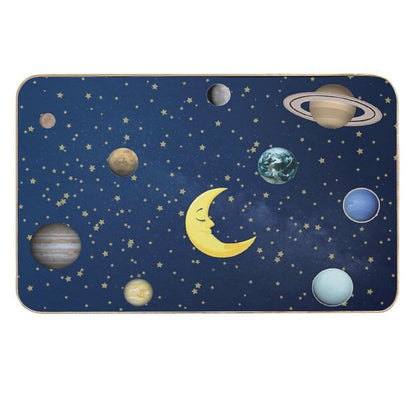 Cosmos with Planets And Stars Durable Bath Mat
