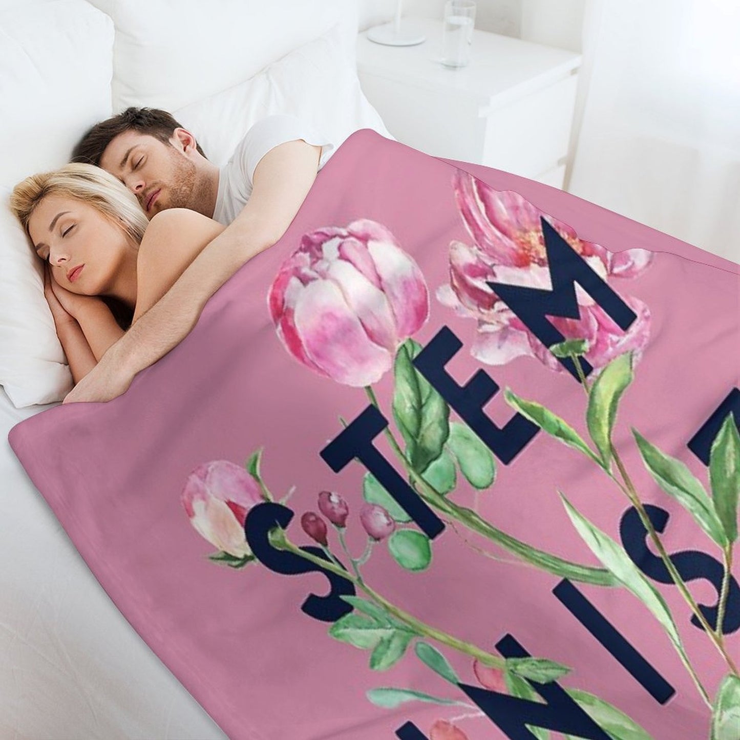 STEMinist Anti-pilling Throw Blanket