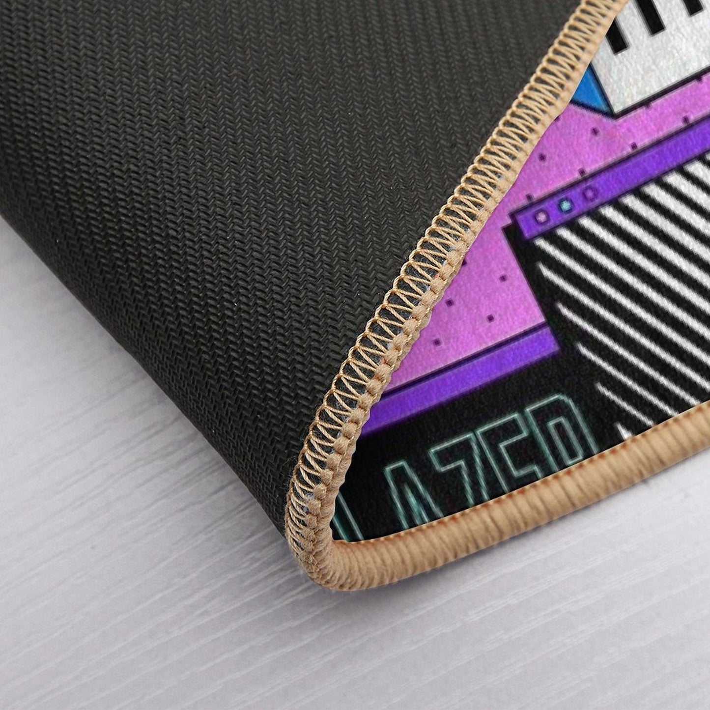 Vintage Vaporwave Background  Odorless Bath Mat