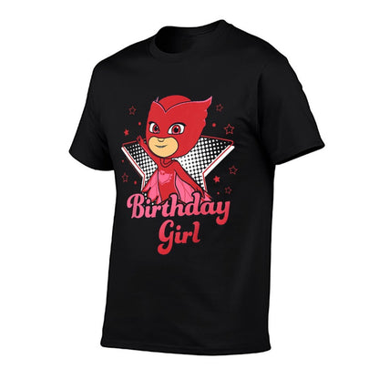PJ Masks Birthday Girl Owlette Star Studded Logo Youth  Quick-drying T-Shirt