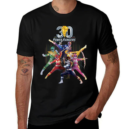 Power Rangers 30th Anniversary Mighty Morphin Vintage Poster  Affordable Price T-Shirt