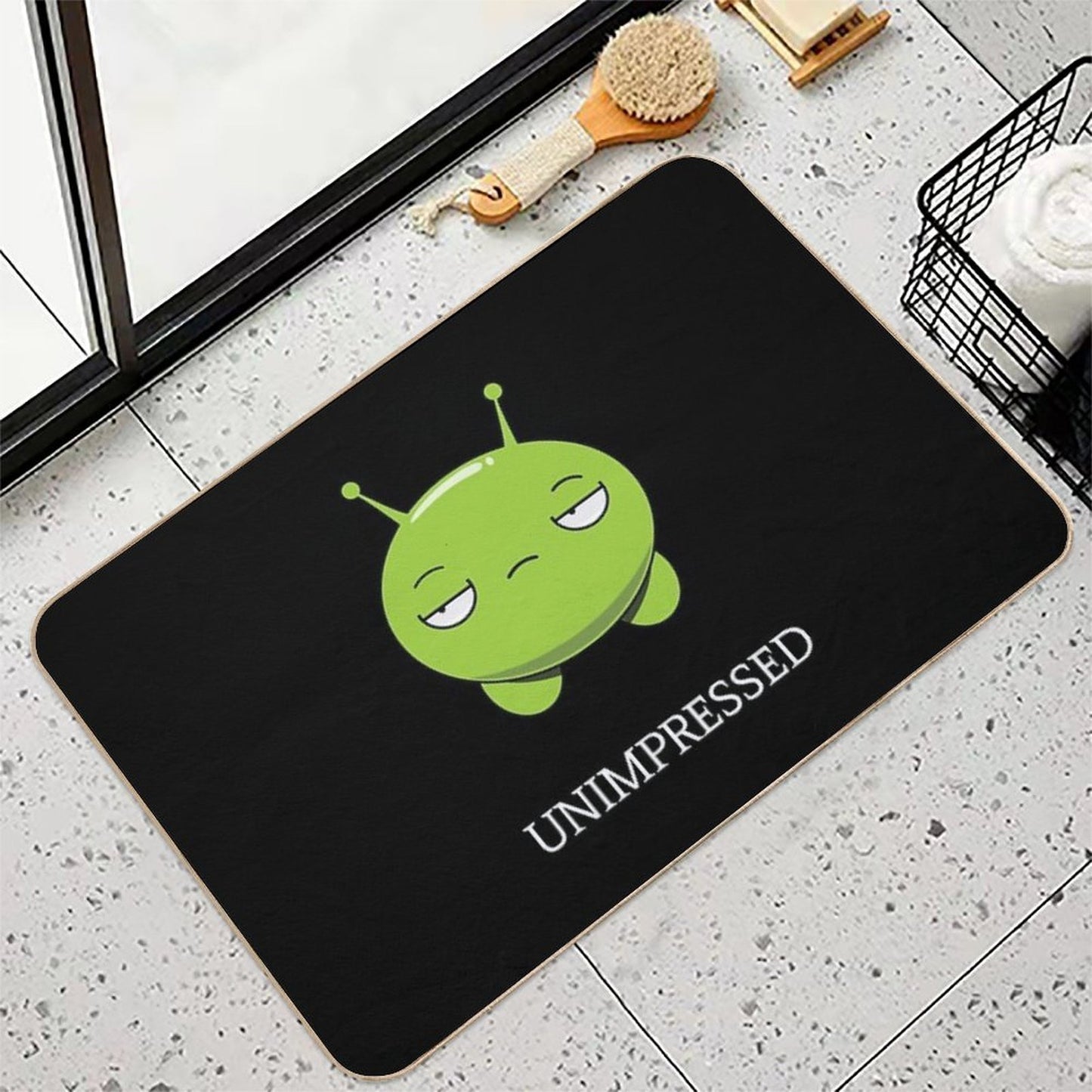 Mooncake Final Space Unimpressed  Pet-Safe Bath Mat