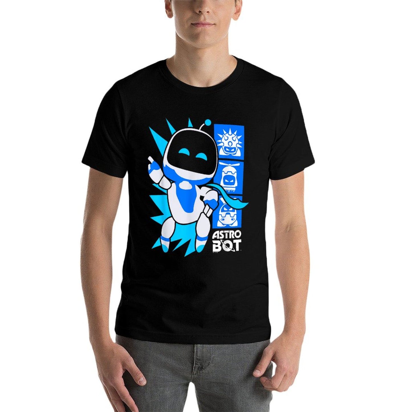 Astro Bot Rescue Mission Victory Pose Game Wrinkle-resistant T-Shirt