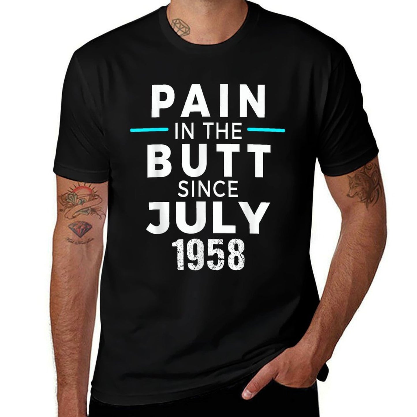 July 60th Bday Party - Funny 60th Birthday Gag Gift  Summer-ready Fabric T-Shirt