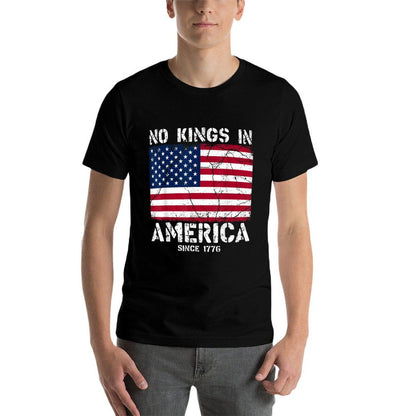 Vintage No Kings Since 1776 USA 4th Of July Free  Quick-drying T-Shirt