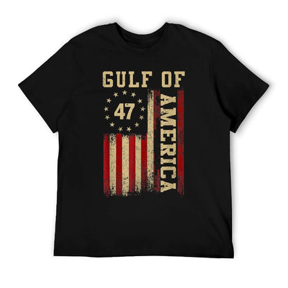 Gulf of Merica Retro Vintage USA Flag Mens Women Classic T-Shirt
