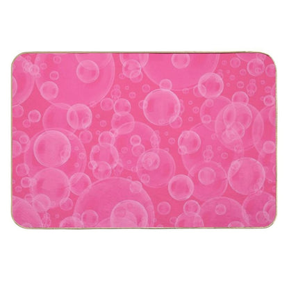 Pink Bubbles Spread Pattern Background Wallpaper  Eco-Friendly Bath Mat