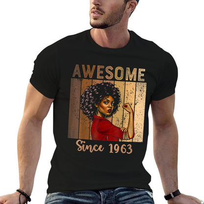 Black Strong Women Melanin African American 60th Birthday  Breathable T-Shirt