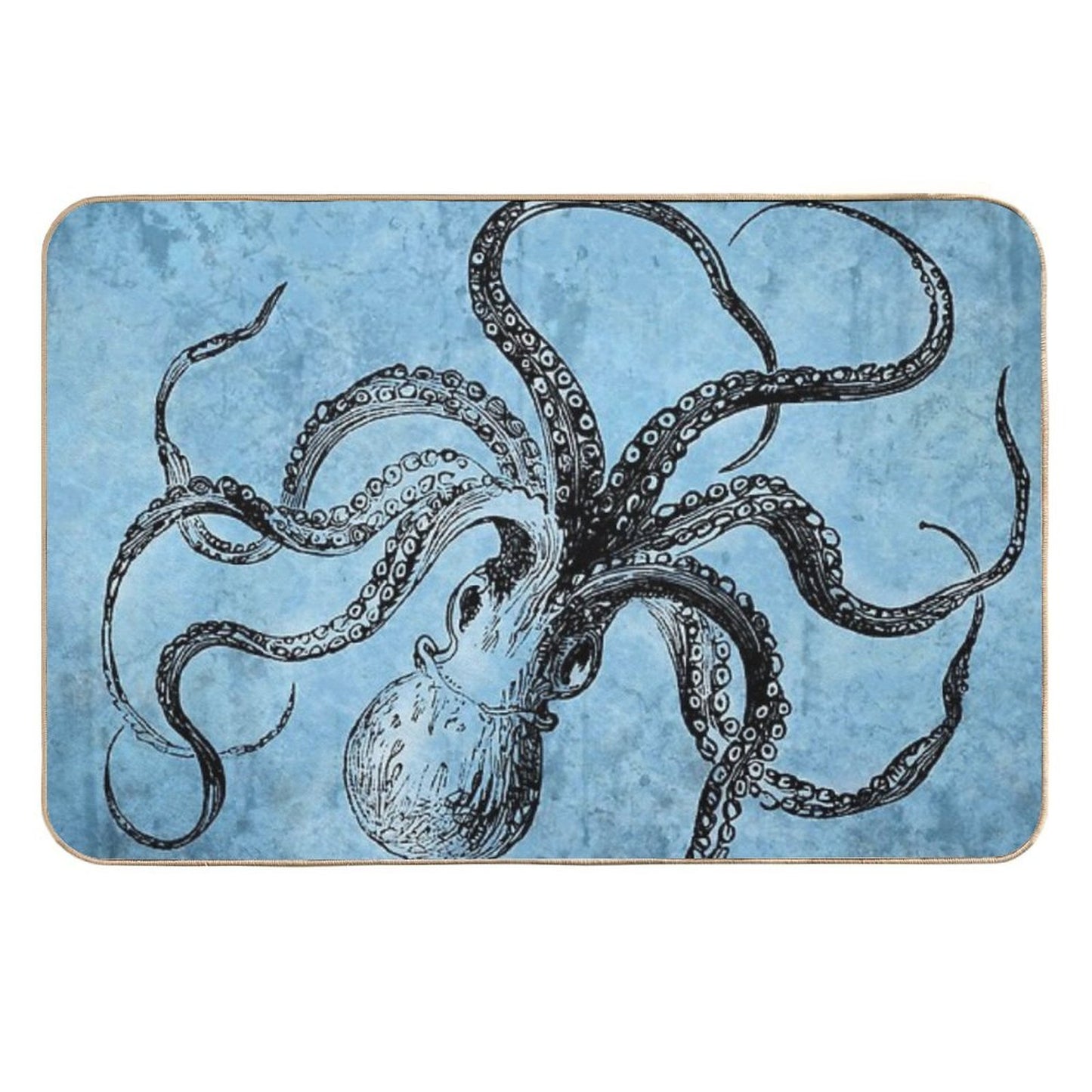 Vintage Octopus  Absorbent Bath Mat